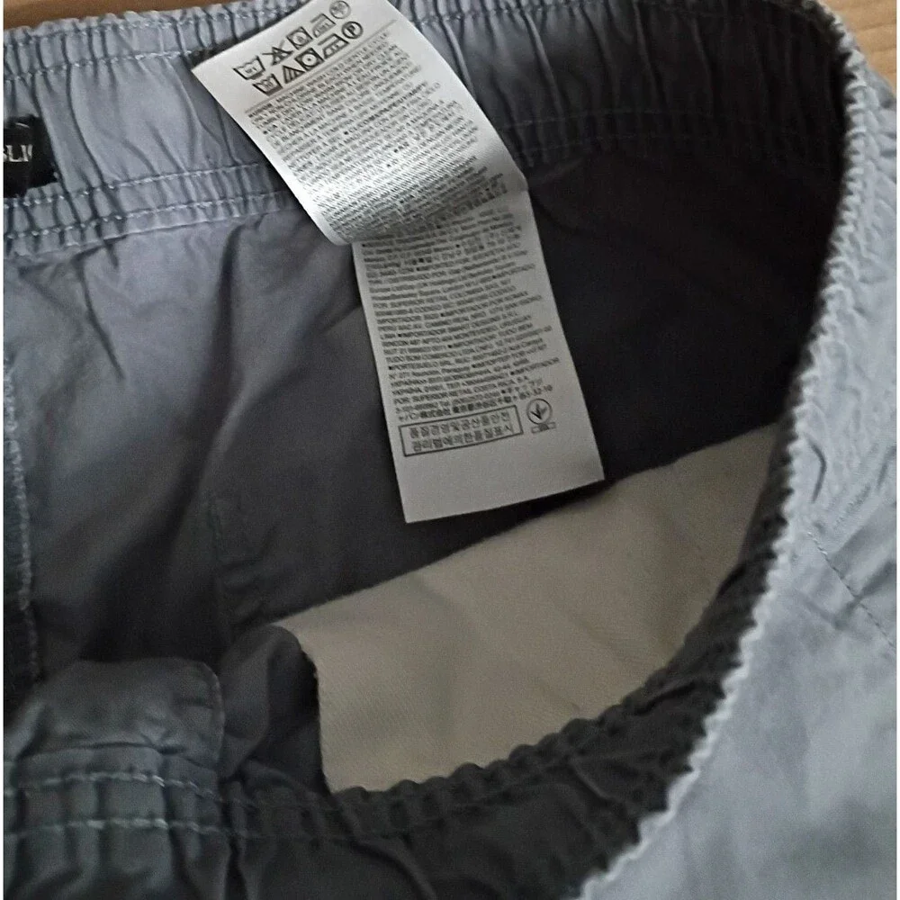 Banana Republic Aiden Pant Gray Drawstring Jogger Pants Size 31x32